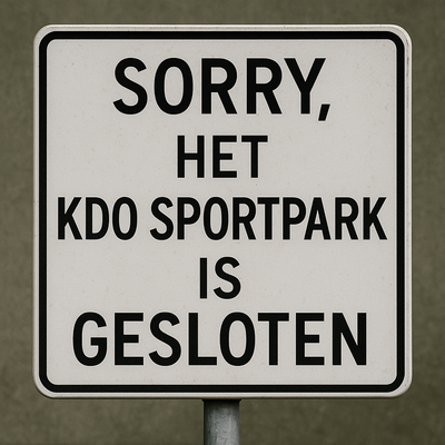 Sportpark gesloten tot en 3 augustus